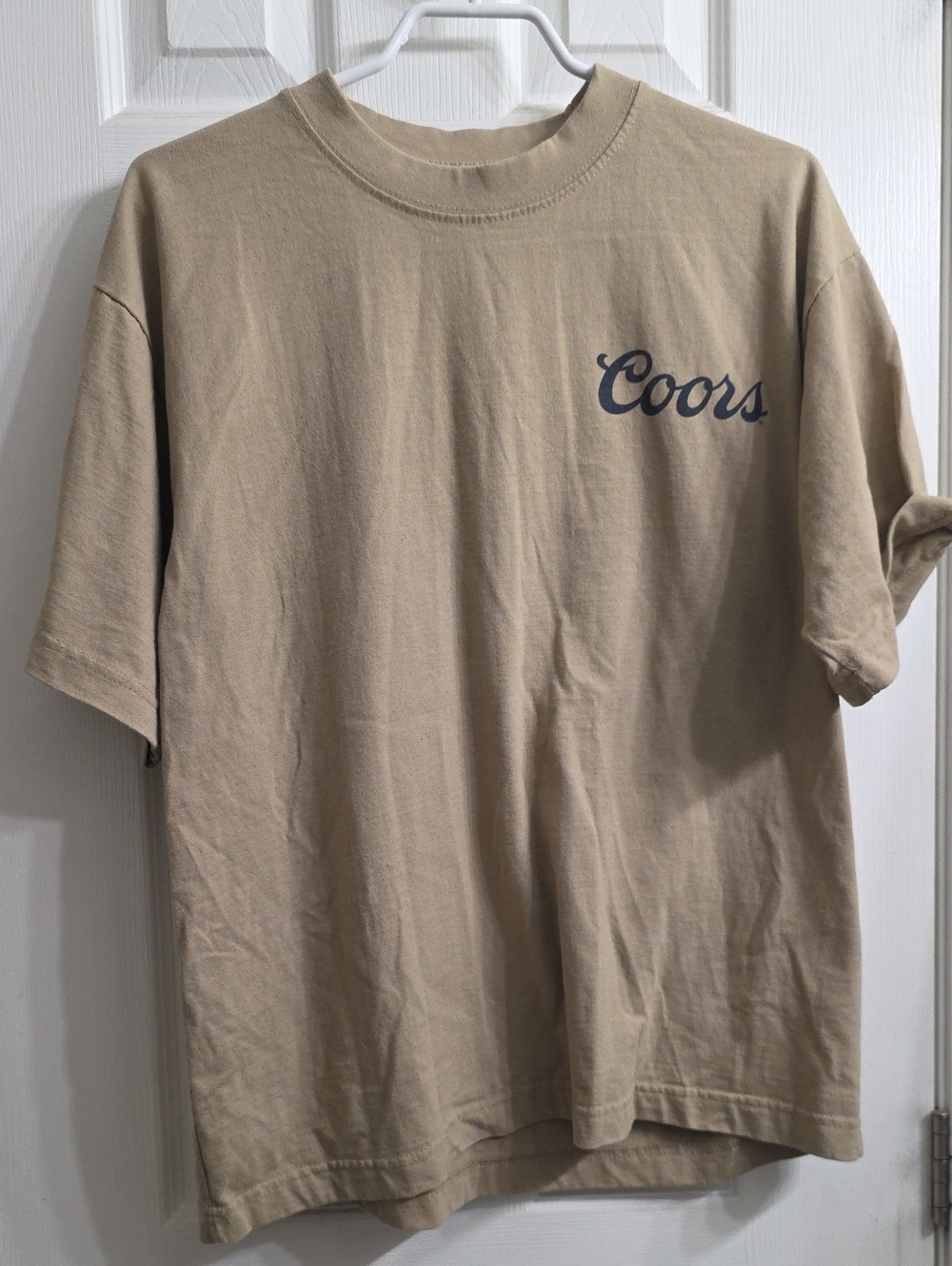 Coors Original Graphic T-Shirt Tan- Size M
